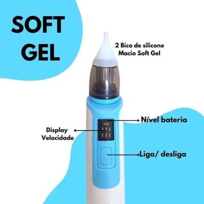 Aspirador Nasal Elétrico para Bebê
