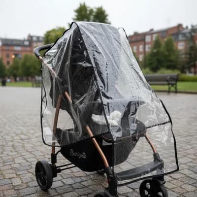 Capa de Chuva Universal para Carrinho de Bebê — Transparente