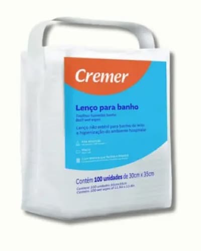 Lenço para Banho Cremer — 100 unidades